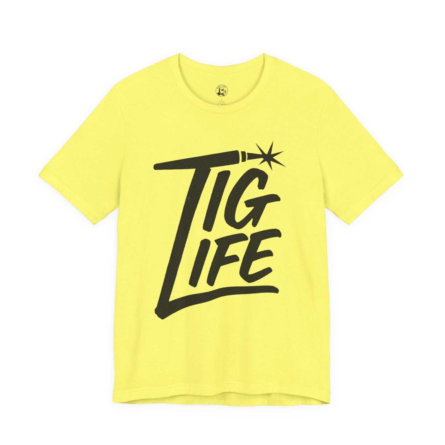 TIG Life Unisex Jersey Tee Light Color with Black text