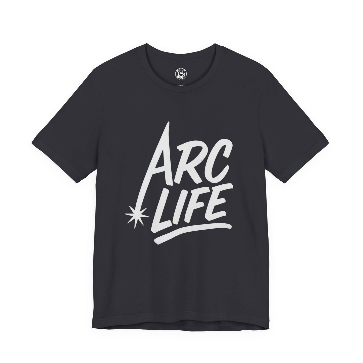 Arc Life Unisex Jersey Tee Dark Color with White text