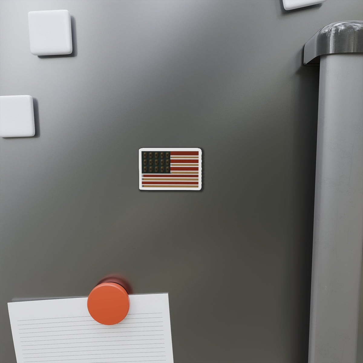 Welding Rods & Helmets USA Flag Die-Cut Magnet, USA Flag Refrigerator Magnet
