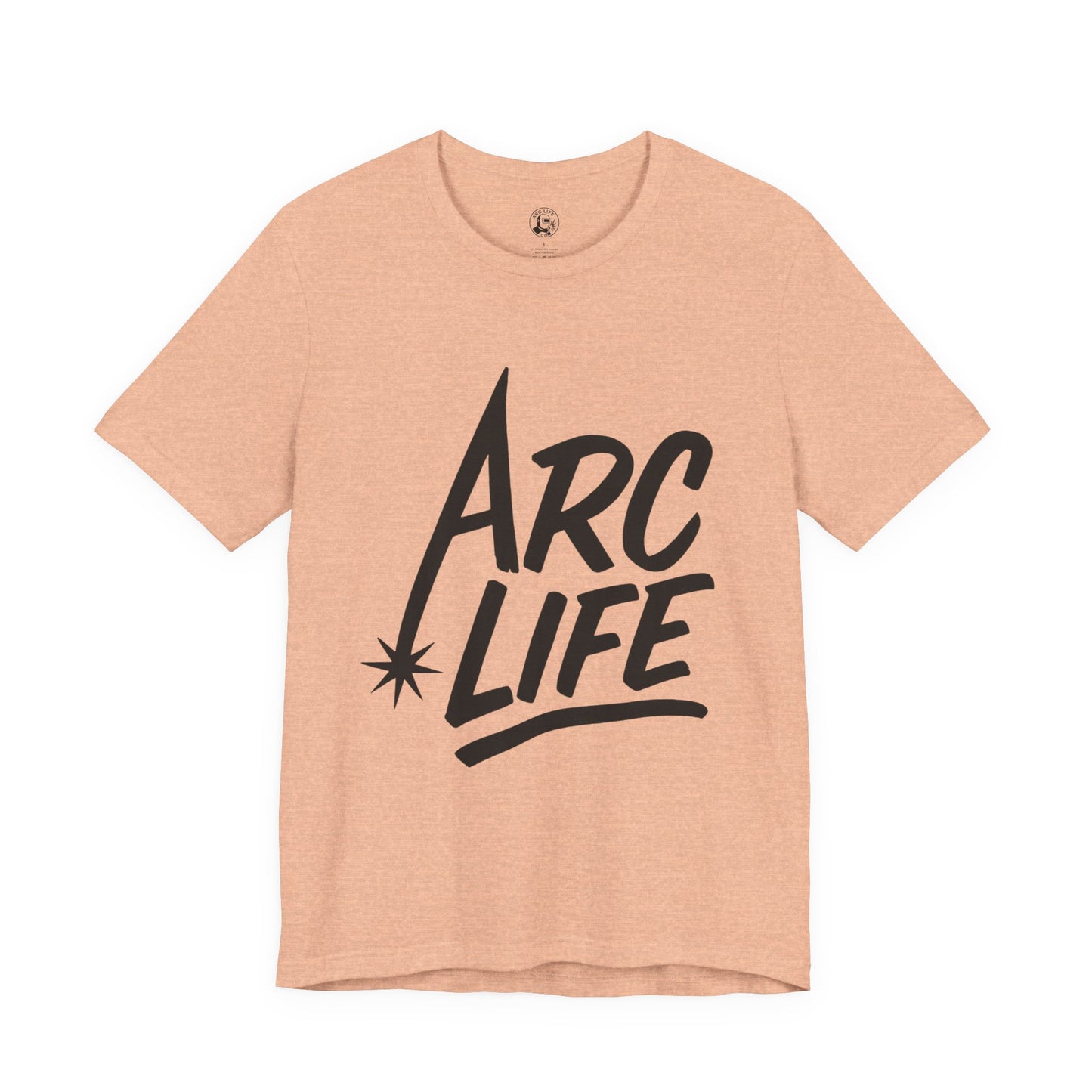 Arc Life Unisex Jersey Tee Light Color with Black text