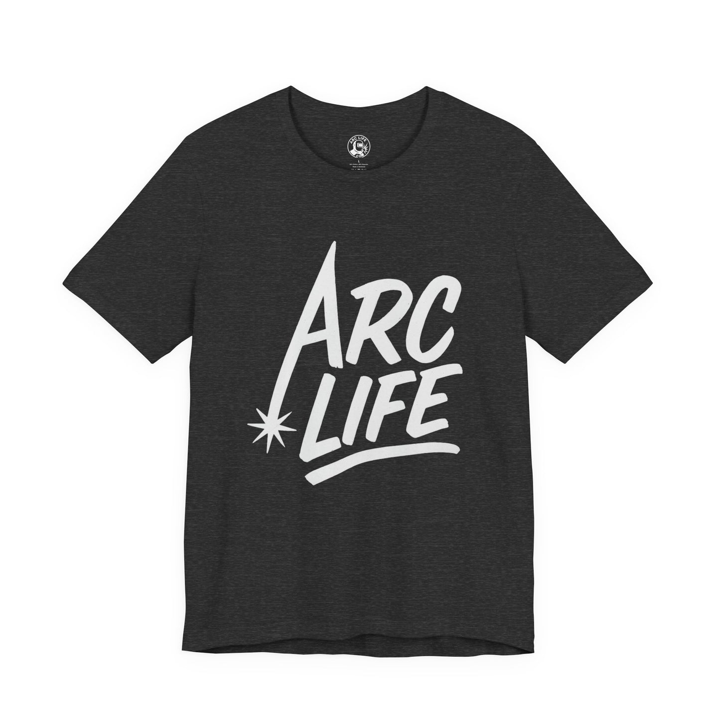 Arc Life Unisex Jersey Tee Dark Color with White text