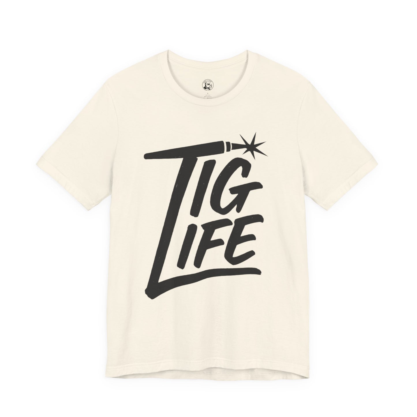 TIG Life Unisex Jersey Tee Light Color with Black text
