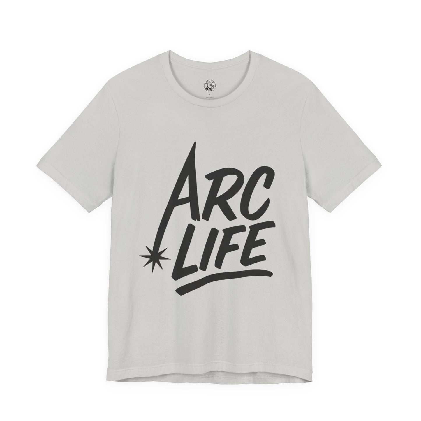 Arc Life Unisex Jersey Tee Light Color with Black text