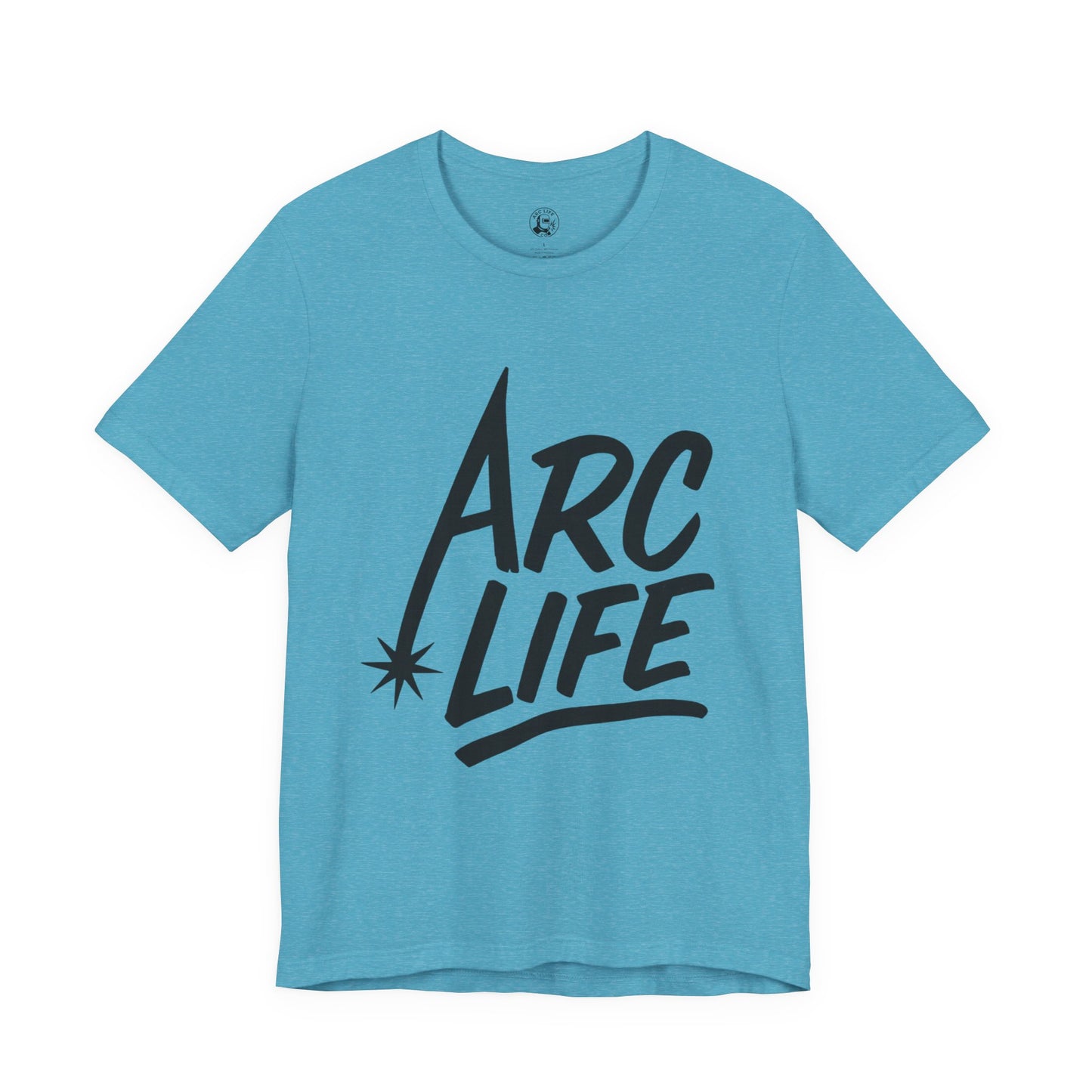 Arc Life Unisex Jersey Tee Light Color with Black text