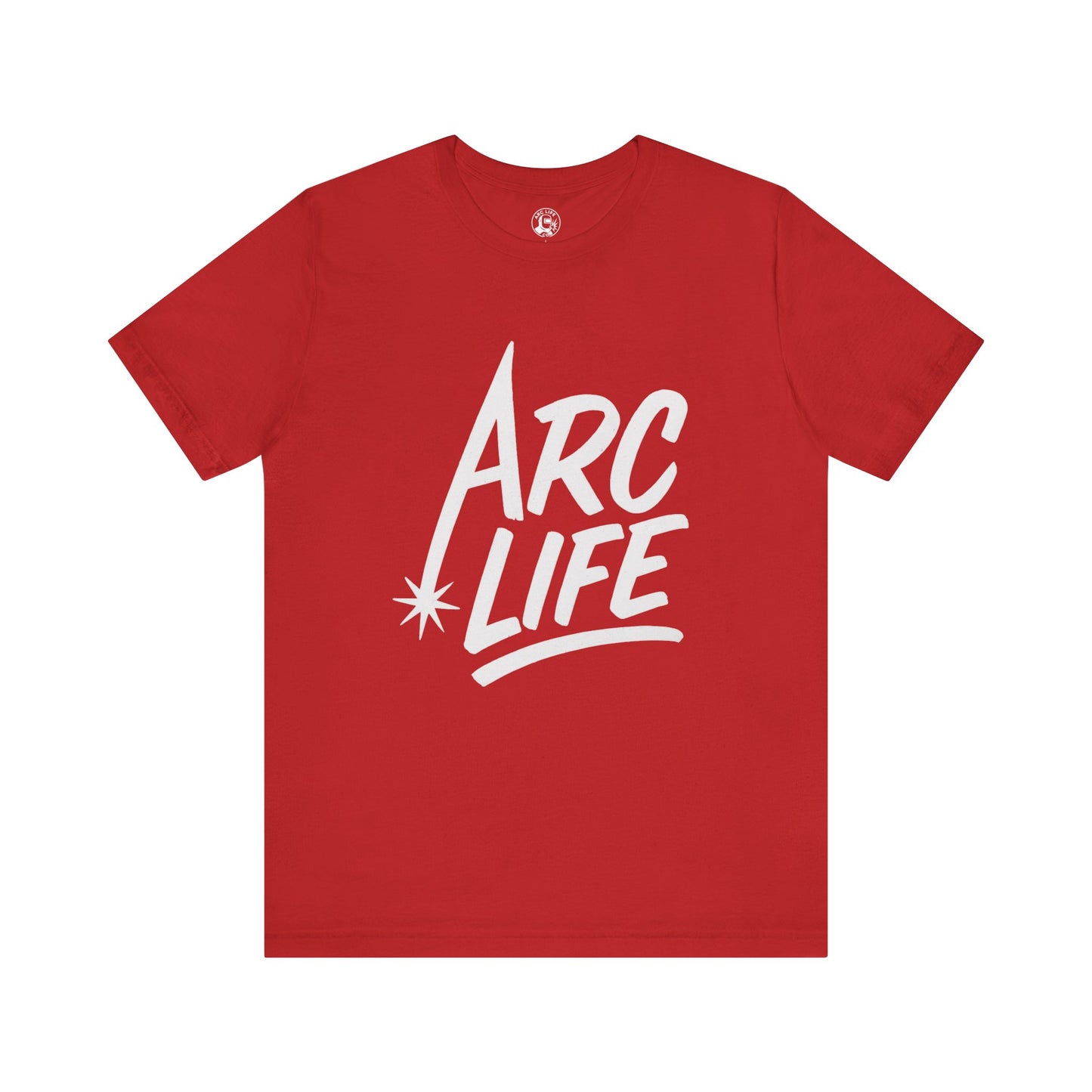 Arc Life Unisex Jersey Tee Dark Color with White text