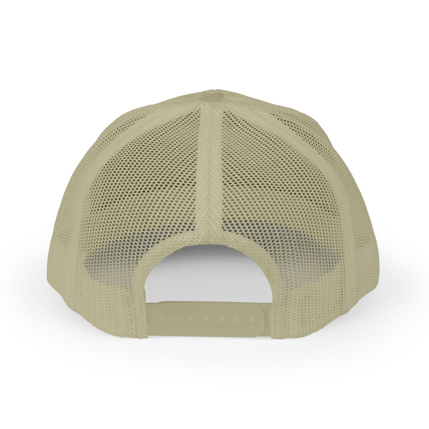 MIG Life Snapback Trucker Hat, Light Color, Black Text
