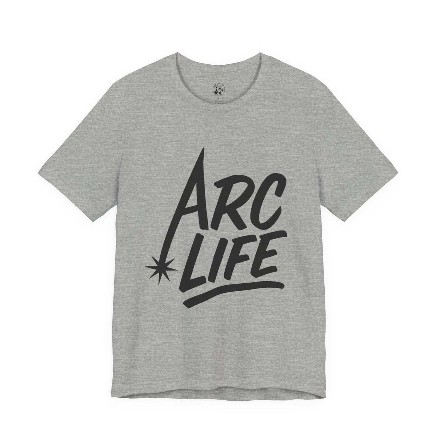 Arc Life Unisex Jersey Tee Light Color with Black text