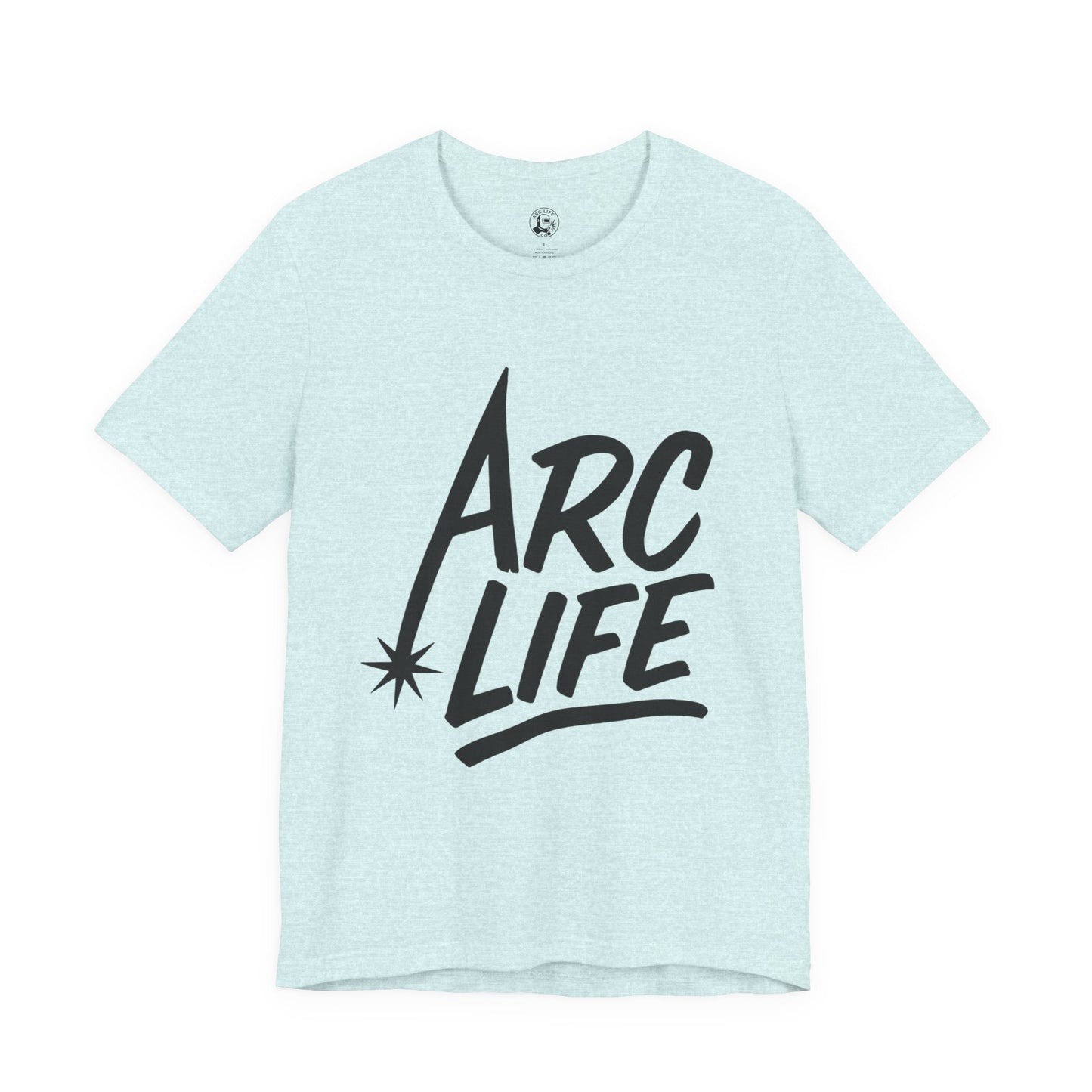 Arc Life Unisex Jersey Tee Light Color with Black text