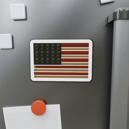 Welding Rods & Helmets USA Flag Die-Cut Magnet, USA Flag Refrigerator Magnet