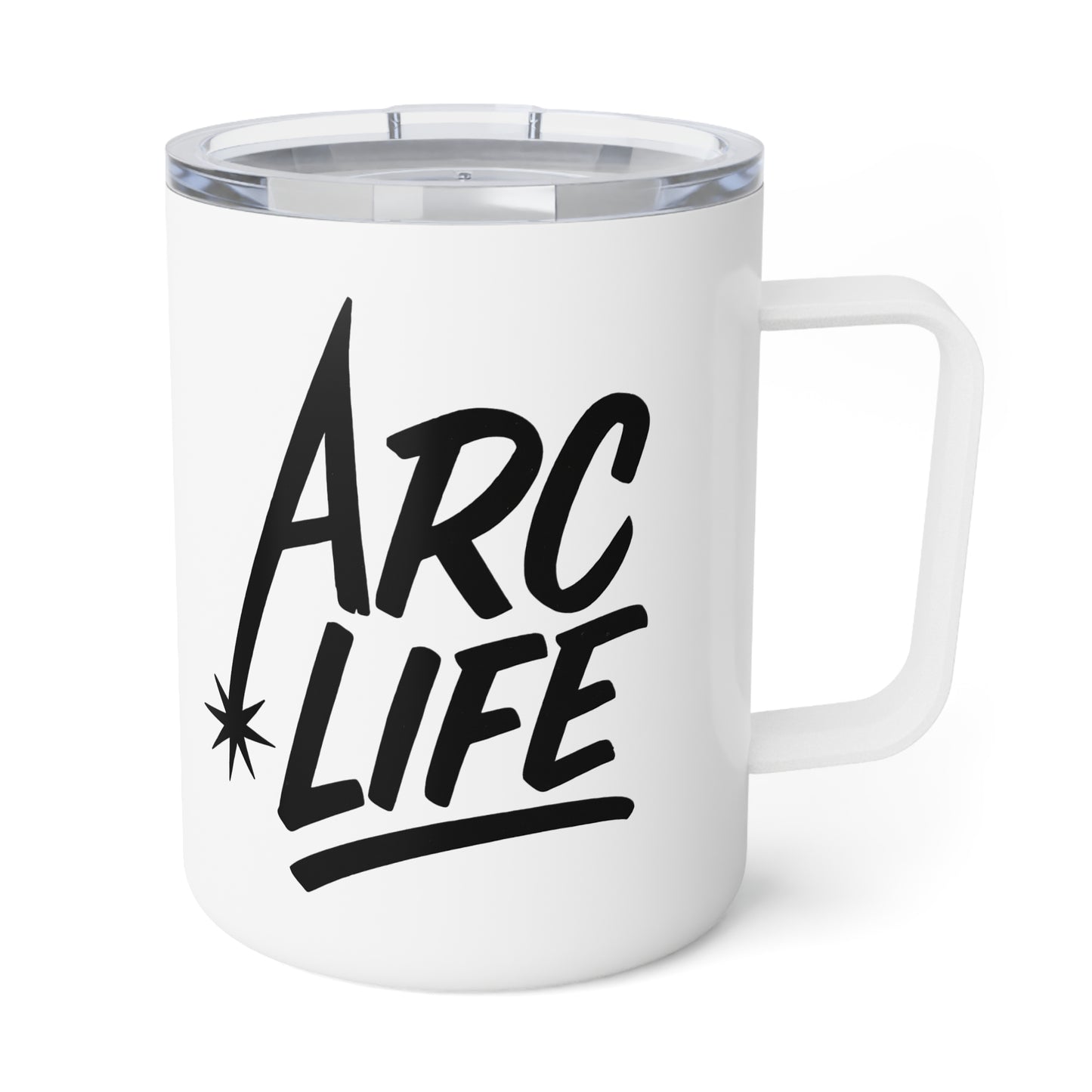 Arc Life Insulated Coffee Mug, 10oz, White