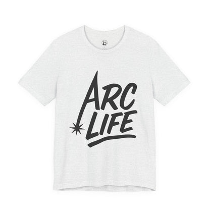 Arc Life Unisex Jersey Tee Light Color with Black text