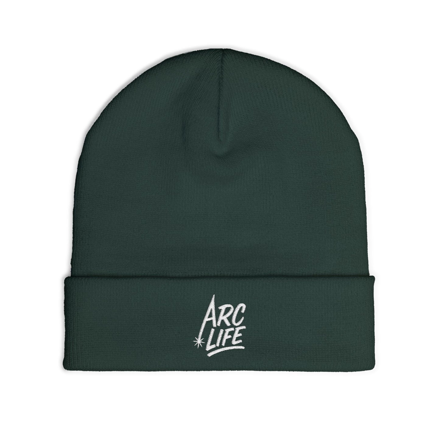 Arc Life Embroidered Knit Beanie