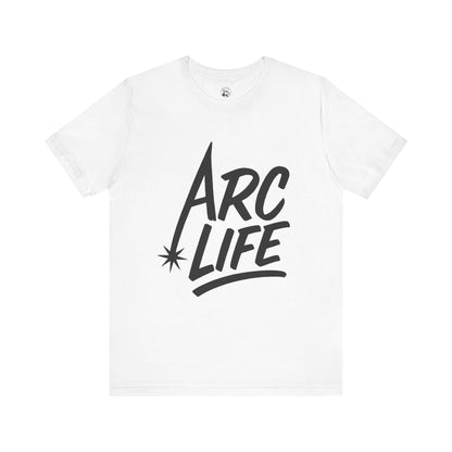 Arc Life Unisex Jersey Tee Light Color with Black text