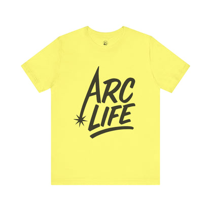 Arc Life Unisex Jersey Tee Light Color with Black text