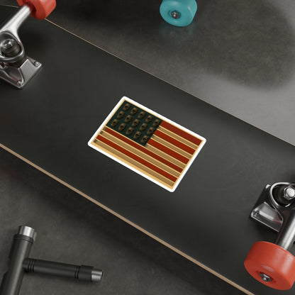 Welding Rods & Helmets USA Flag Die-Cut Sticker - American Flag Design