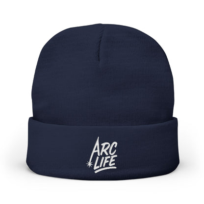 Arc Life Embroidered Knit Beanie