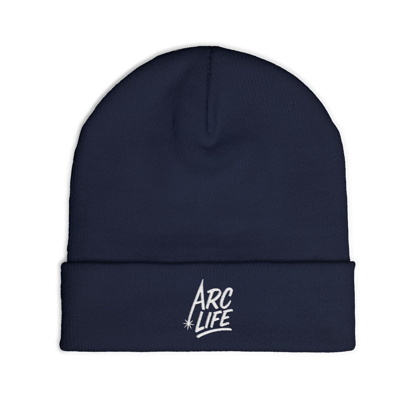 Arc Life Embroidered Knit Beanie