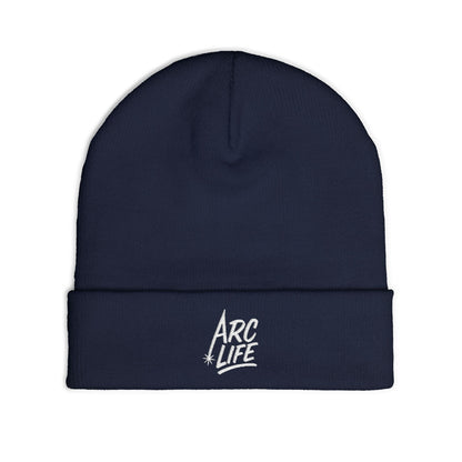 Arc Life Embroidered Knit Beanie