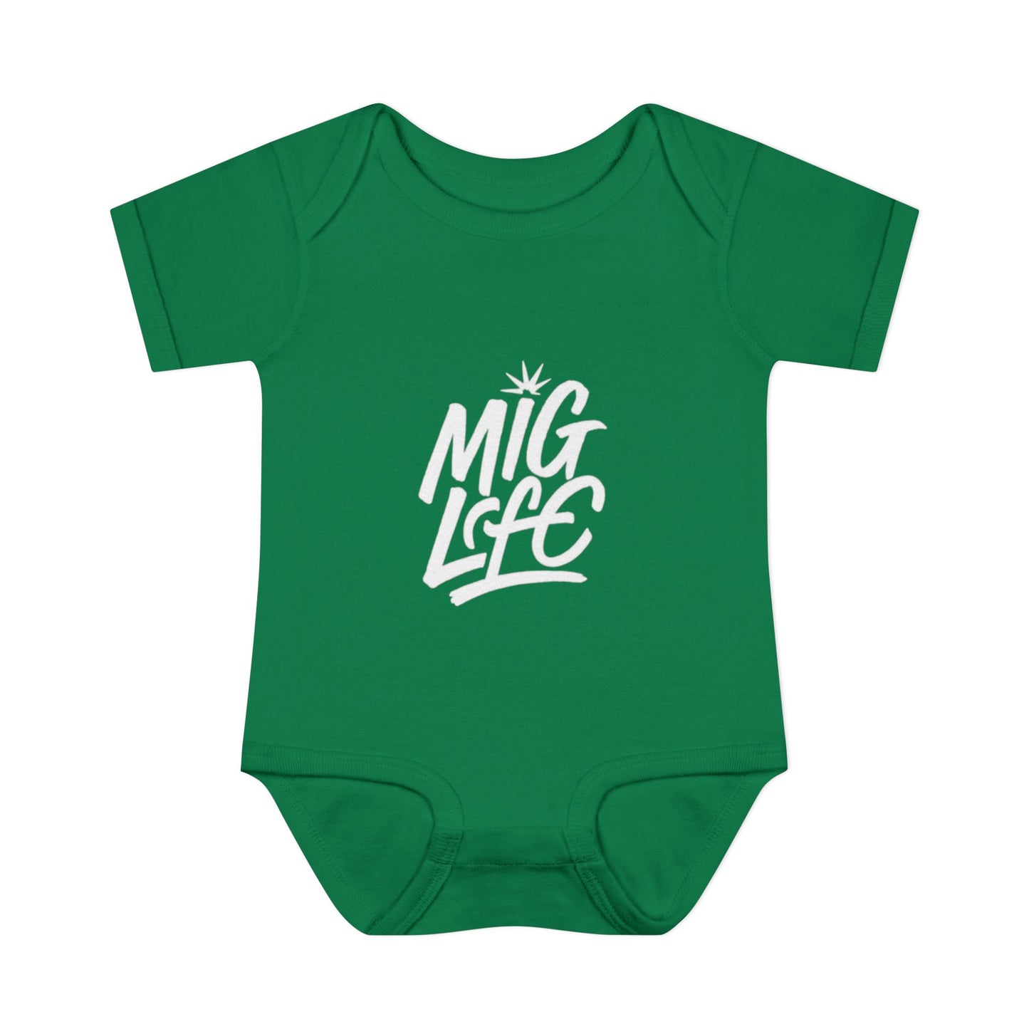 Mig Life Baby Bodysuit, Dark Color