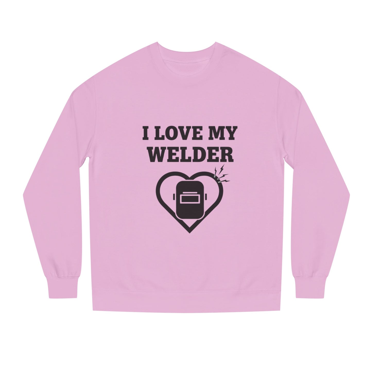 Women’s I Love My Welder Crewneck (Heart + Helmet)