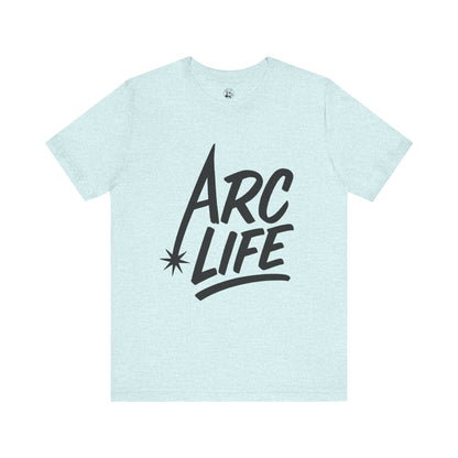 Arc Life Unisex Jersey Tee Light Color with Black text