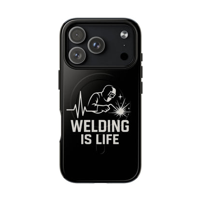 Welding Is Life Magnetic Phone Case, Tough Protective