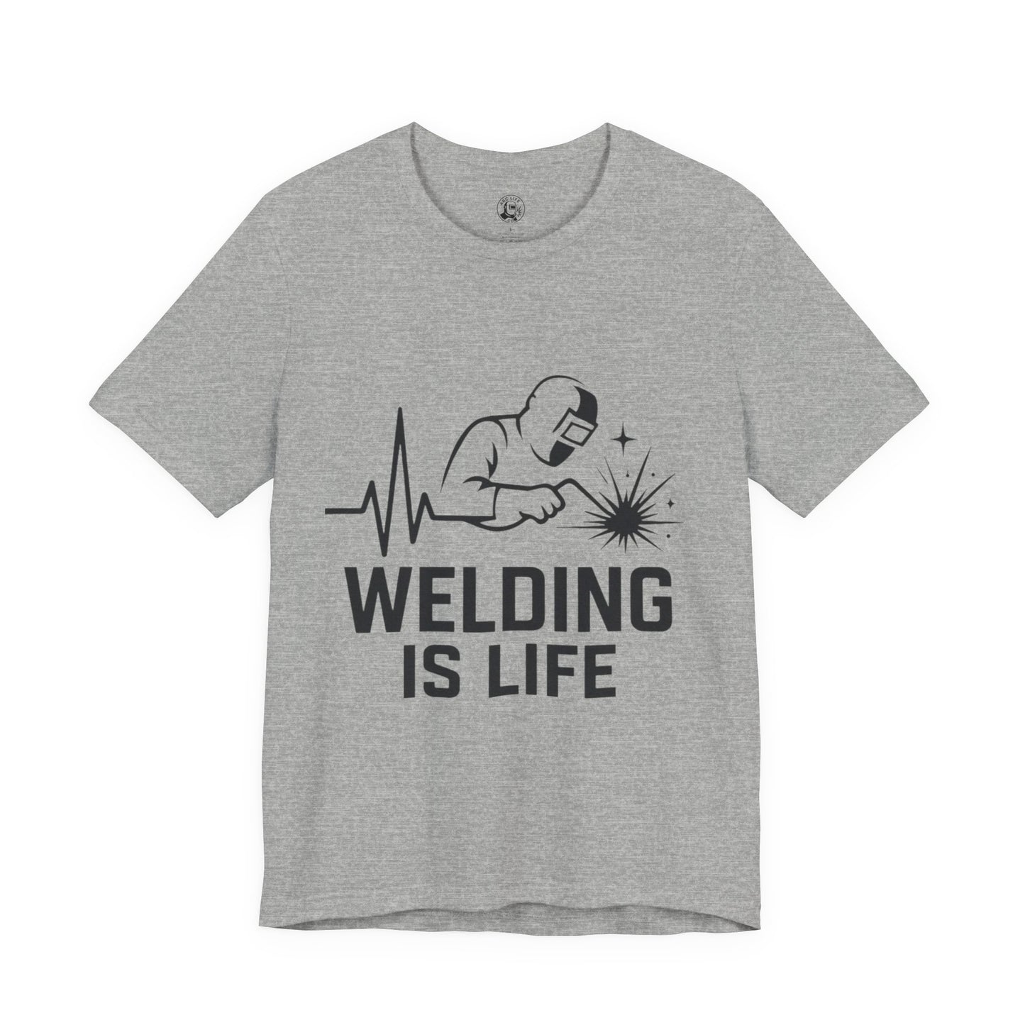 Welding is Life Unisex Jersey Tee Light Color with Black text