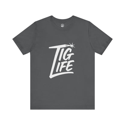 TIG Life Unisex Jersey Tee Dark Color with White text