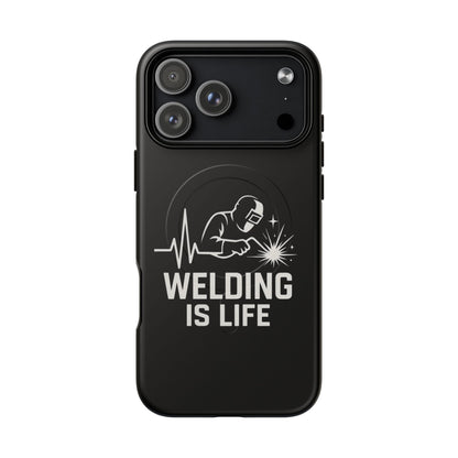 Welding Is Life Magnetic Phone Case, Tough Protective