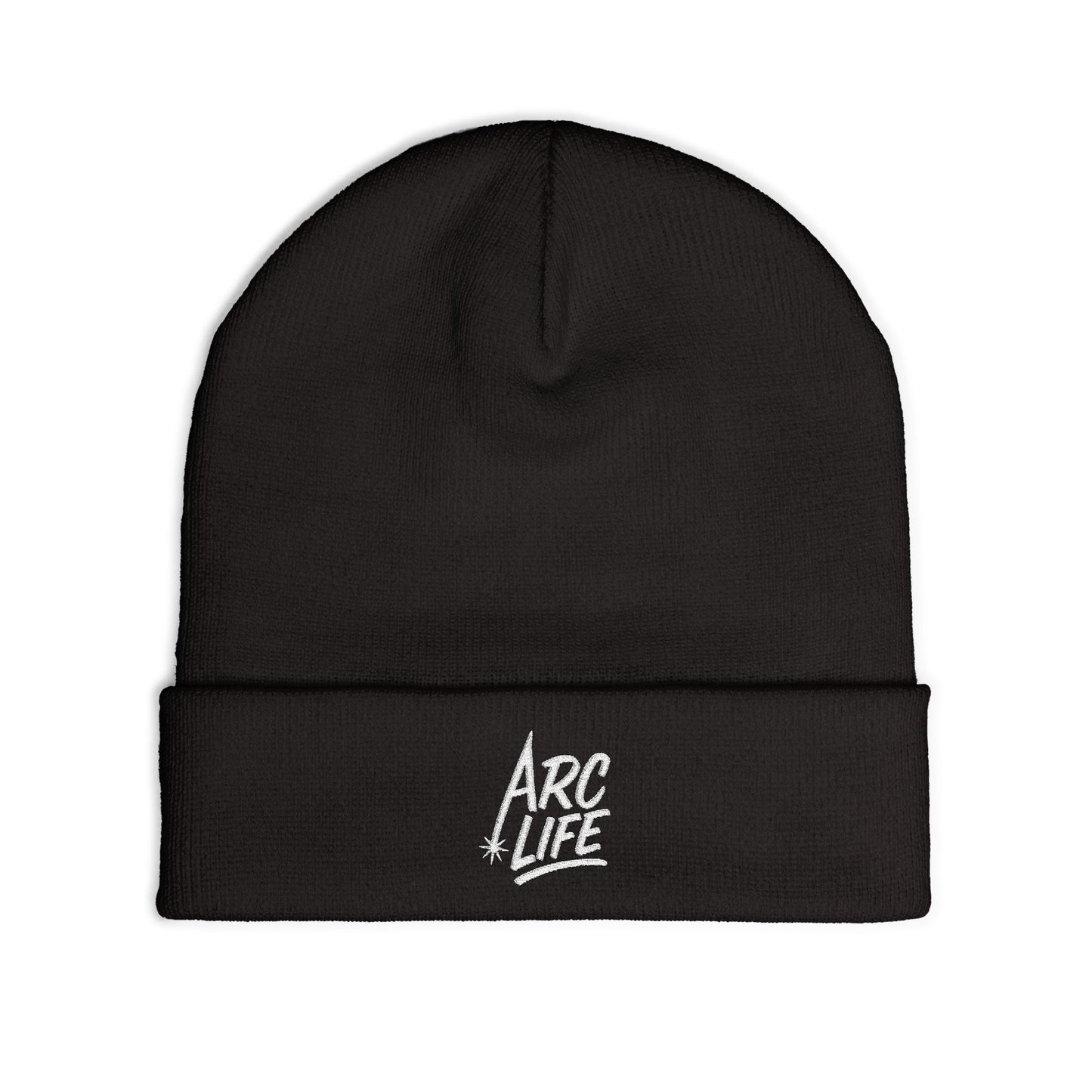 Arc Life Embroidered Knit Beanie