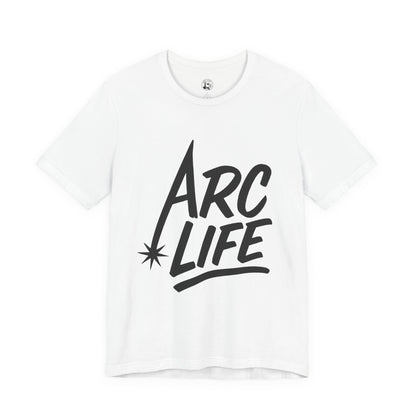 Arc Life Unisex Jersey Tee Light Color with Black text
