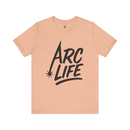 Arc Life Unisex Jersey Tee Light Color with Black text