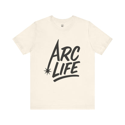 Arc Life Unisex Jersey Tee Light Color with Black text