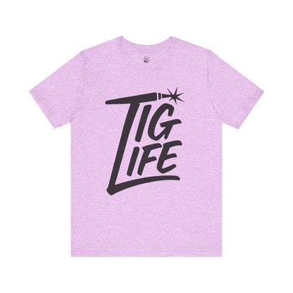 TIG Life Unisex Jersey Tee Light Color with Black text