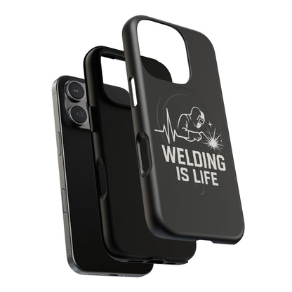 Welding Is Life Magnetic Phone Case, Tough Protective