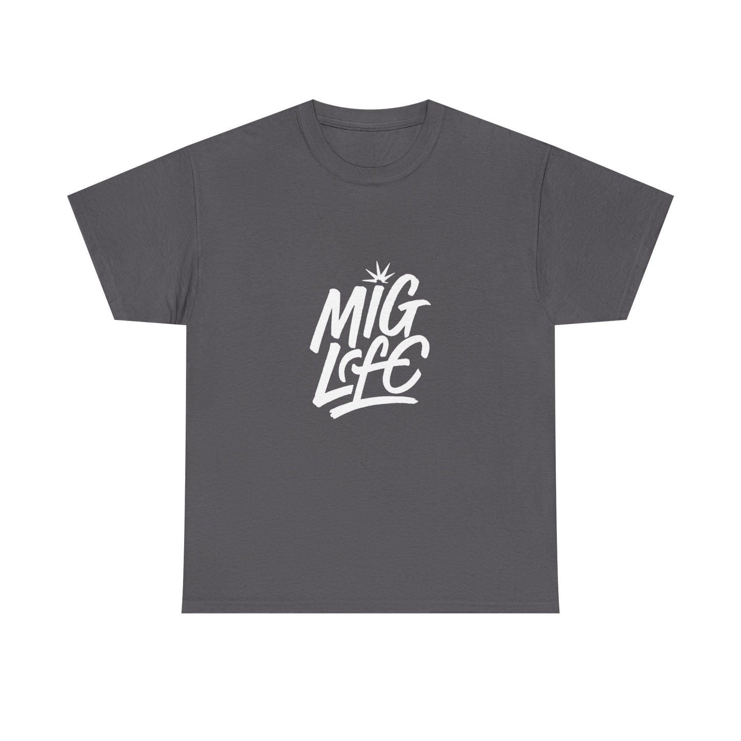 Arc Life, Mig Life Welding Tee Dark, White text