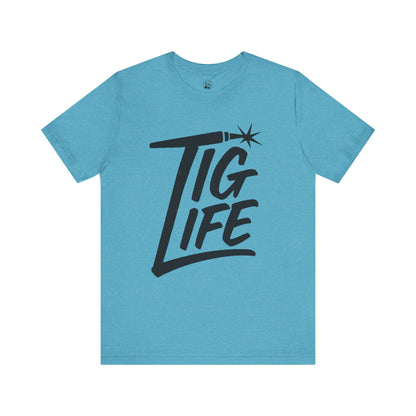 TIG Life Unisex Jersey Tee Light Color with Black text
