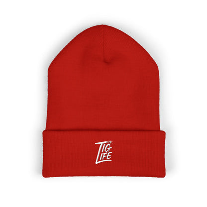 Tig Life Embroidered Cuffed Beanie, Dark Color