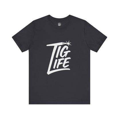 TIG Life Unisex Jersey Tee Dark Color with White text