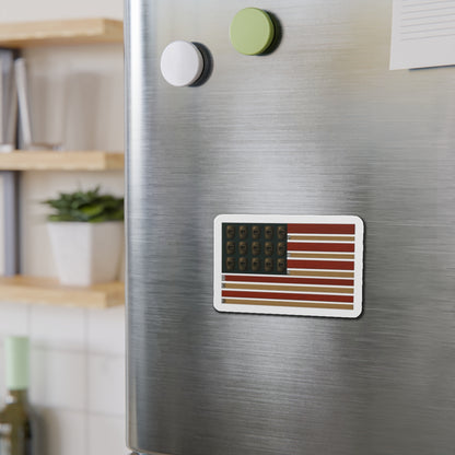 Welding Rods & Helmets USA Flag Die-Cut Magnet, USA Flag Refrigerator Magnet