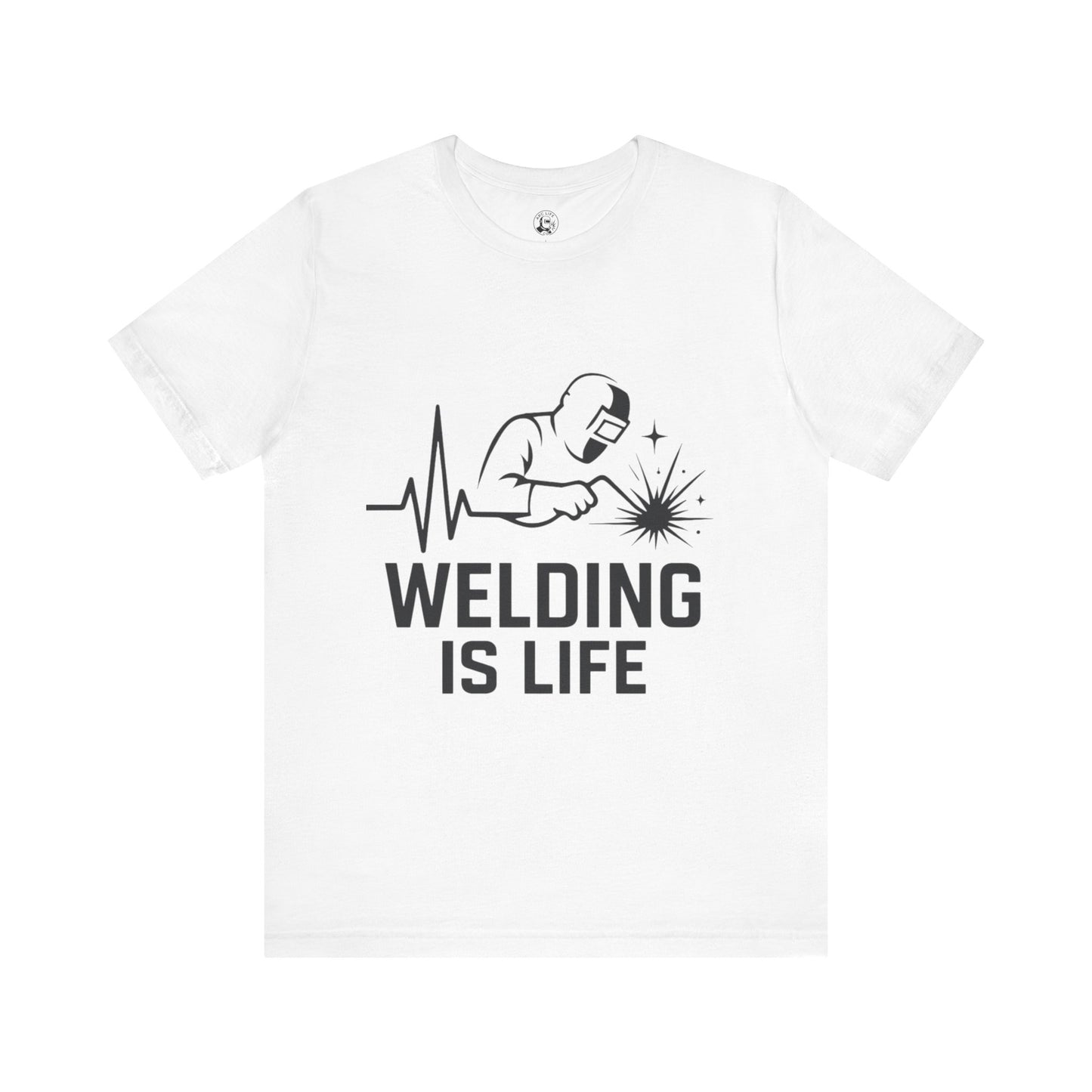 Welding is Life Unisex Jersey Tee Light Color with Black text