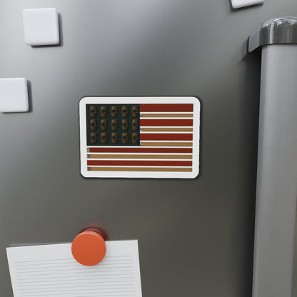 Welding Rods & Helmets USA Flag Die-Cut Magnet, USA Flag Refrigerator Magnet