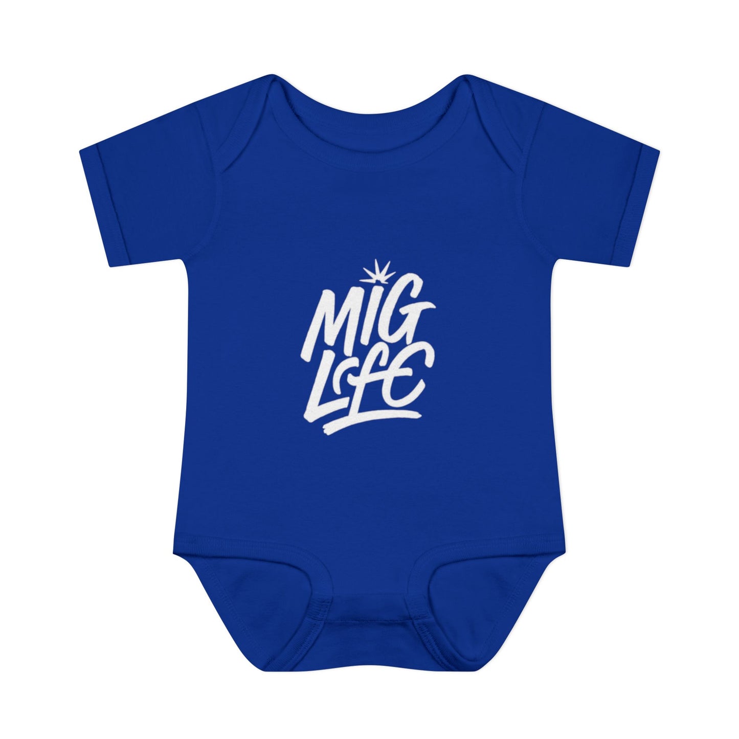 Mig Life Baby Bodysuit, Dark Color