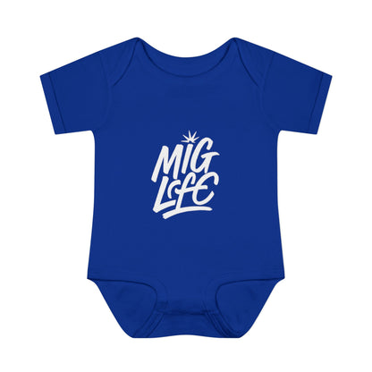 Mig Life Baby Bodysuit, Dark Color