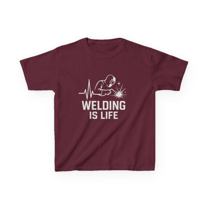 Welding Is Life Kids Tee, Dark Color