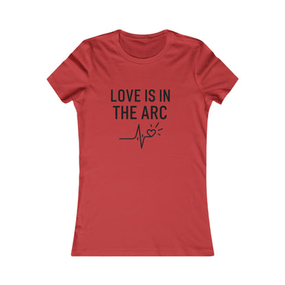 Love Is In The Arc Women’s Tee | Welding Valentine Shirt