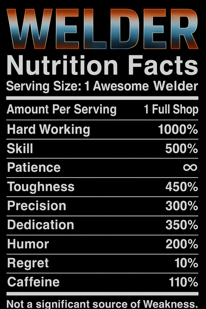 Welder Life Tumbler 20oz, Black