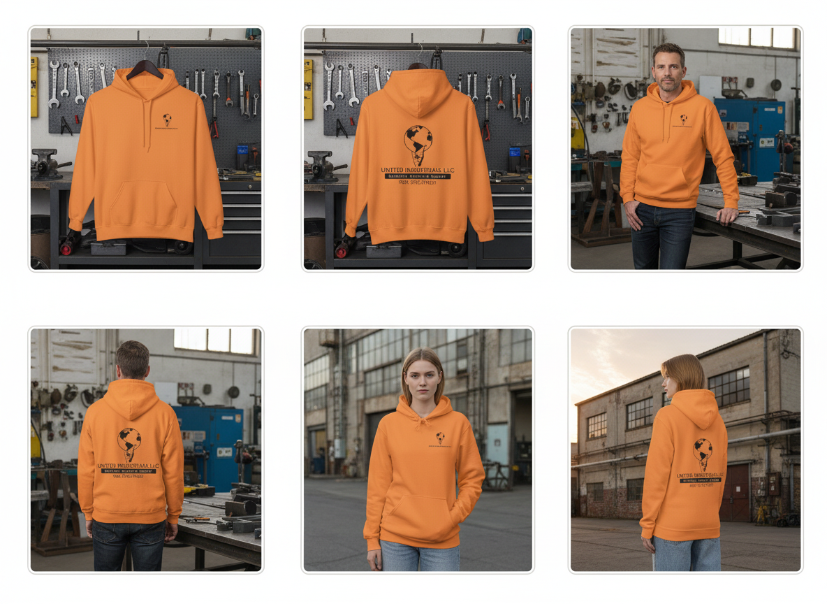 United Industrials LLC Welding Service & Repair Hoodie