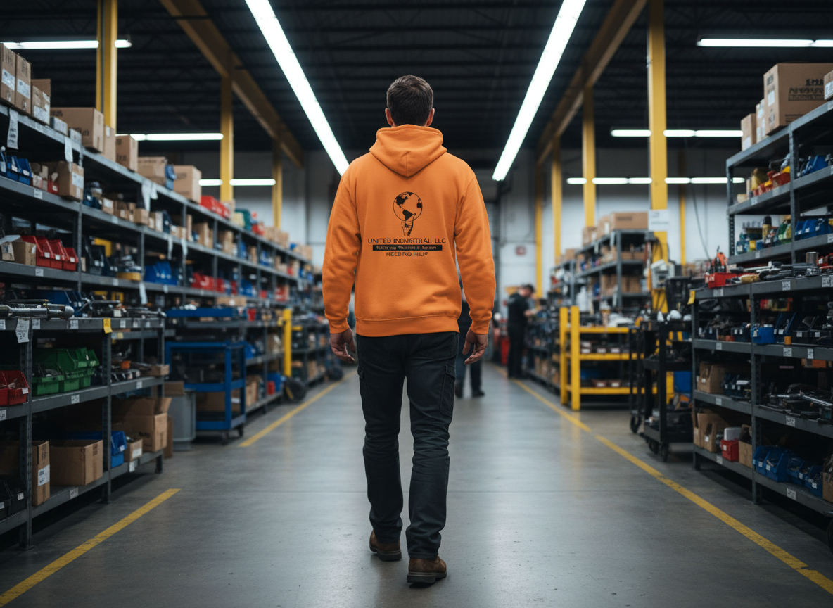 United Industrials LLC Welding Service & Repair Hoodie