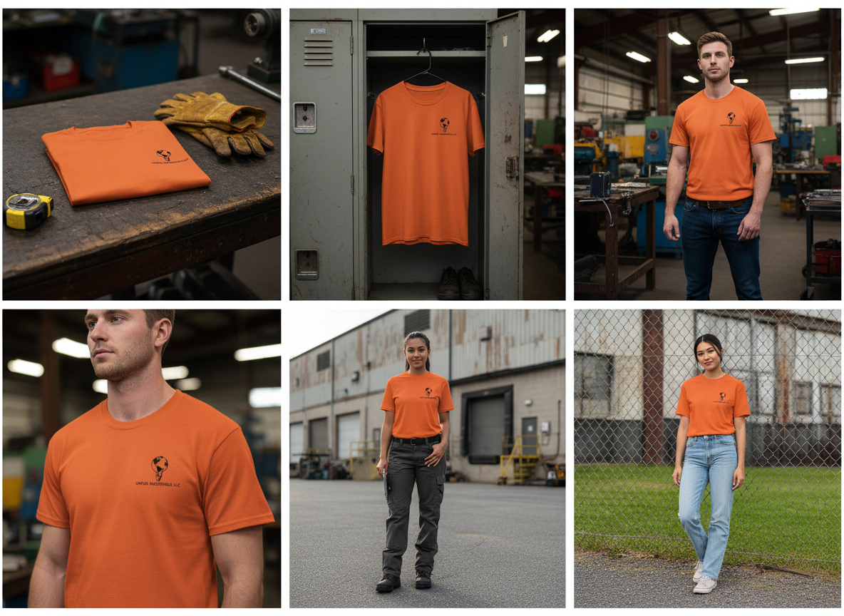 United Industrials T-Shirt, Orange